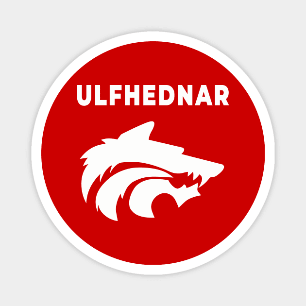 Ulfhednar (White Logo Front & Back) Magnet by Ruiz Combat Grappling